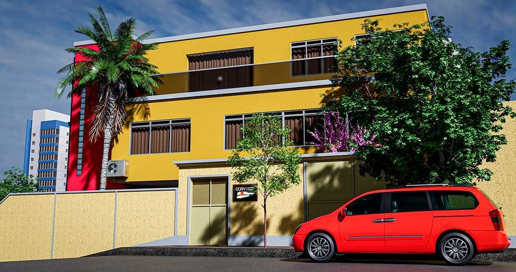 Projeto da reforma – vista frontal